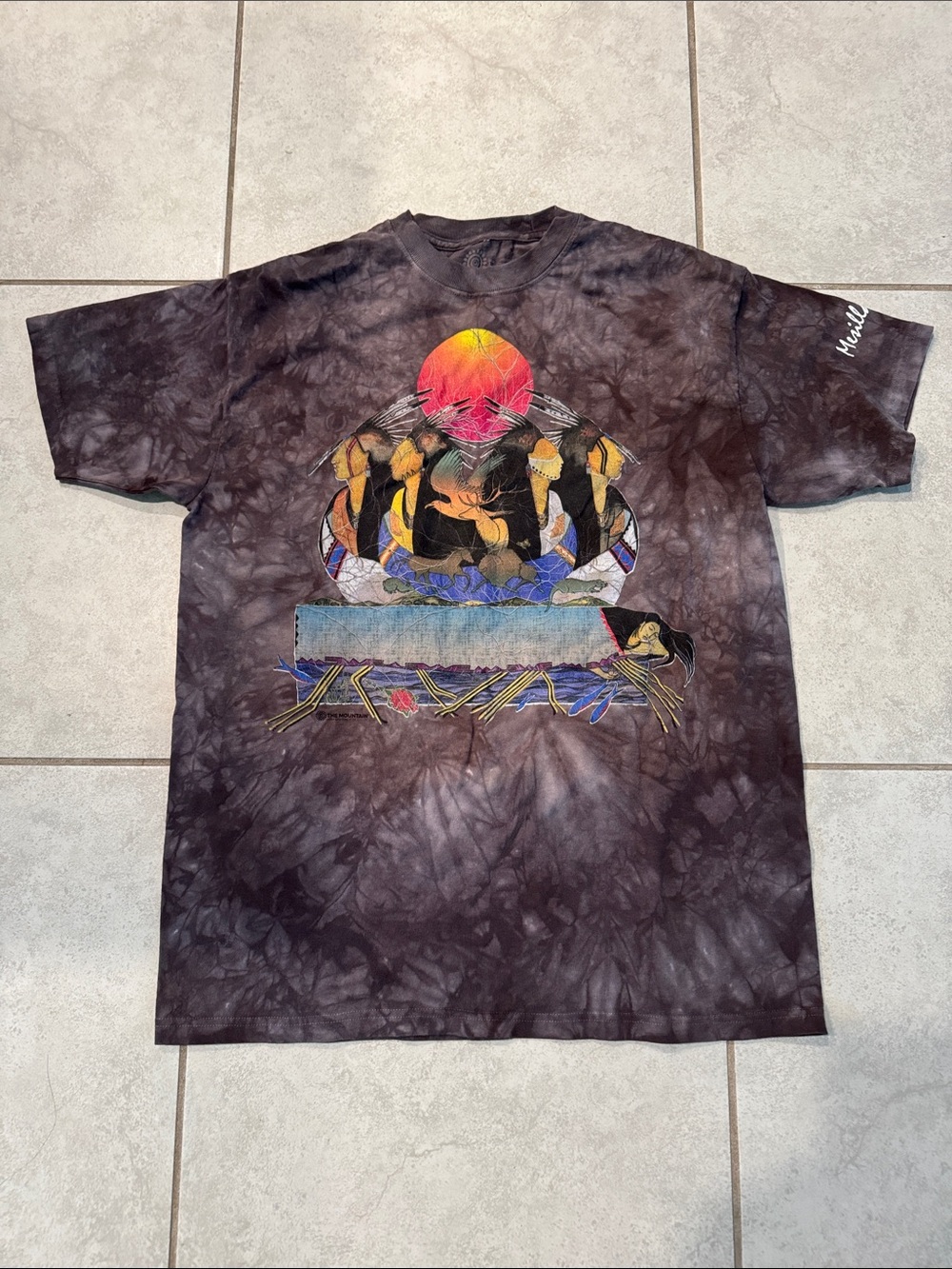 Vintage the mountain tie-dye T-shirt